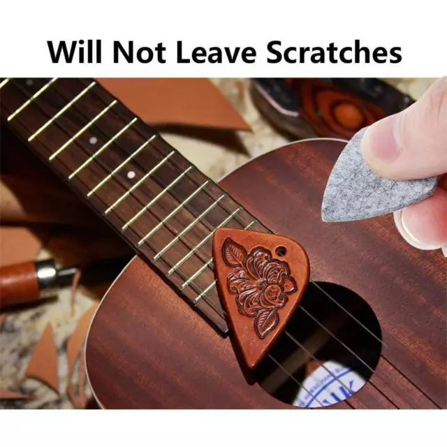 10Pcs Guitar Pick Ukulele Wool Felt Picks Ukulele Soft Felt Picks For Ukulele
