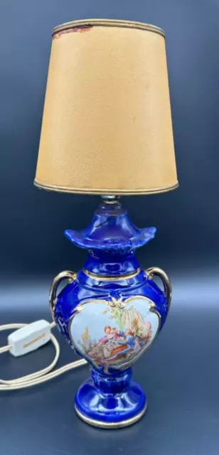 Wunderschöne Antike Vintage Porzellan Lampe od. Nachtlicht Art Deco Tischleuchte