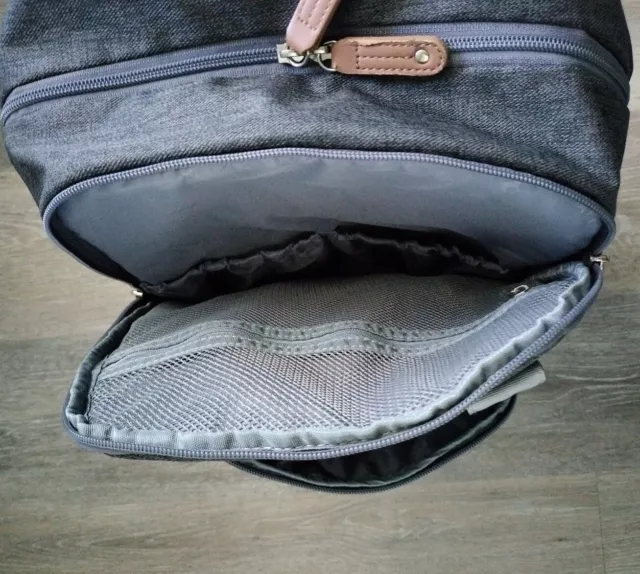 Diaper Bag Backpack, RUVALINO Multifunction Travel Back Pack Gray 5
