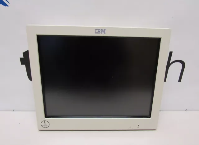 (TDX261) IBM 4820-51W 15" SurePoint LCD, Pearl White.