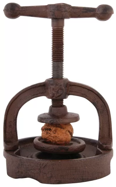 Vintage Style Cast Iron Nut Cracker Press or Vice. Gift Boxed