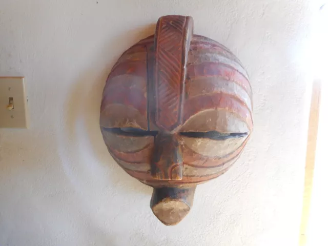 Very old Songye Kifwebe ritual mask from African Congo