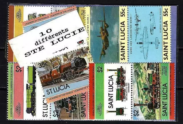 St. Lucia - Saint Lucia 10 Stamps Different