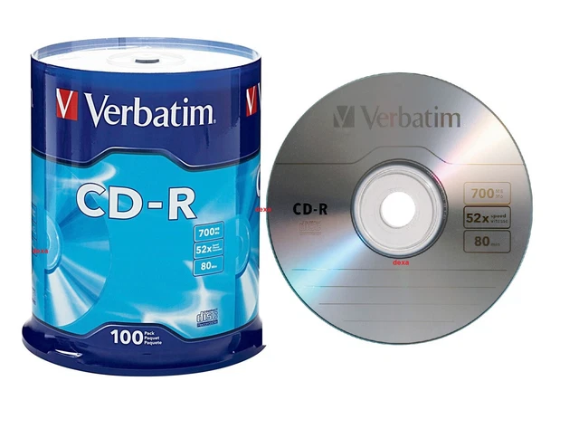 Verbatim CD-RW 700 Mo - Disque Réinscriptible 80 Minutes 4x En Boîtier Étroit