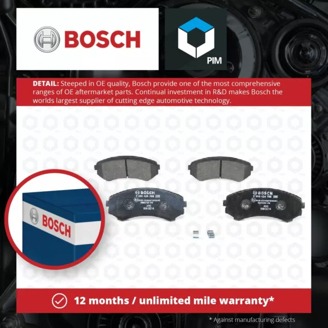 Brake Pads Set fits MITSUBISHI GRANDIS NA8W 2.0D Front 05 to 10 Bosch MN116445