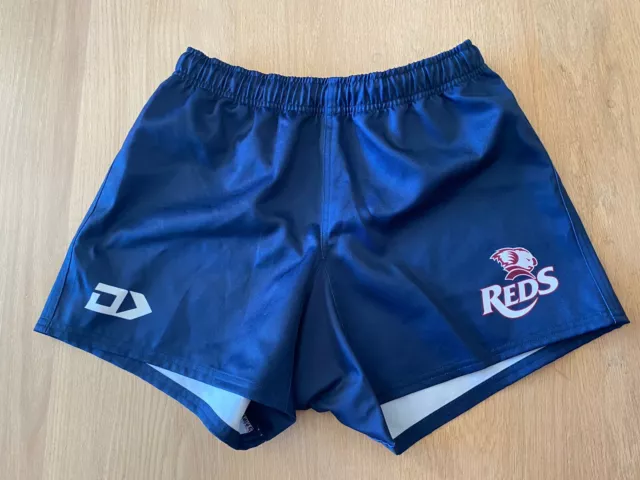 Queensland Reds Super Rugby Union Onfield Shorts Size 34” Medium By Dynasty