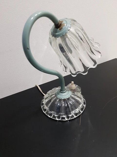 GUANSHAN Lampada Da Tavolo In Vetro Vintage | Luce Notturna Color Macaron | Comodino E Soggiorno