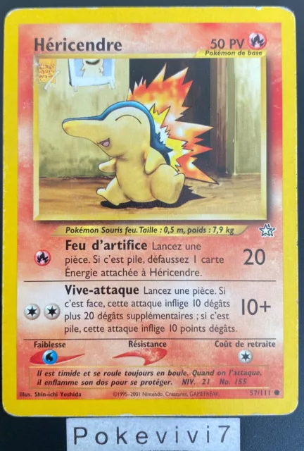 Pokemon Card HERICENDRE 57/111 Common NEO GENESIS Wizards FR USED