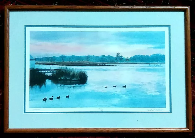 Robert's "Serenity" Faremed & Matted, Signed And Numbered