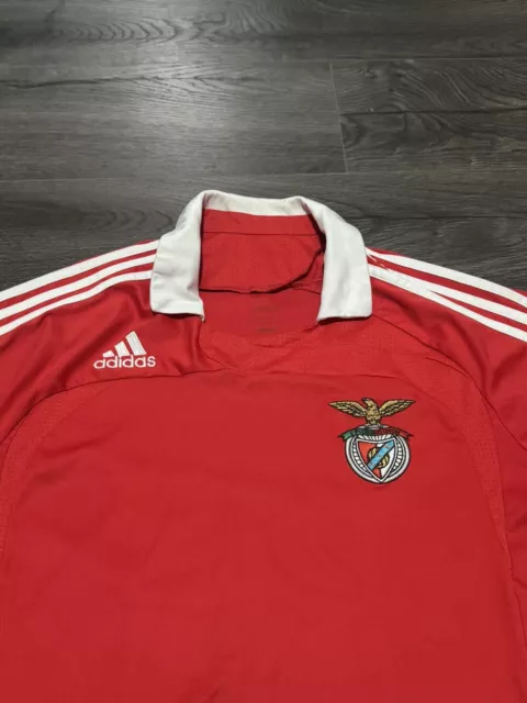 Benfica 2007-2008 Home Football Shirt Jersey Adidas Mens Size S No Sponsor 3