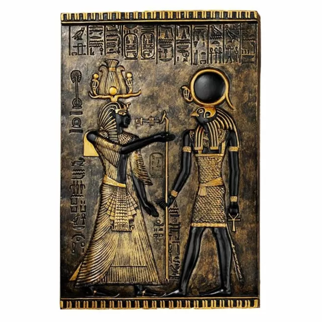 Egyptian God Horus Relief Frieze Plaque Wall Sculpture Replica Reproduction