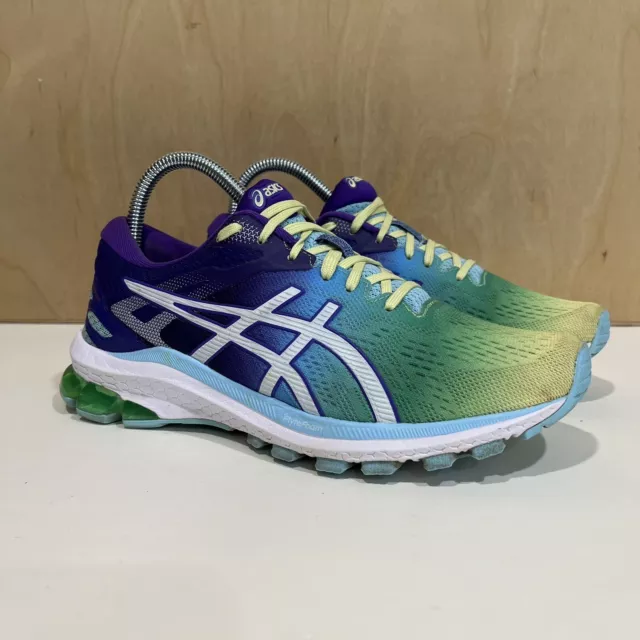 Asics Womens GT-1000 Duomax Running Shoes Green & Purple Sz 7