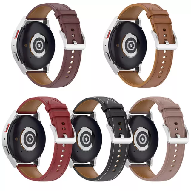 20mm Leather Strap Belt For Samsung Galaxy Watch 5 /5pro/ 4 Active 2 /Gear Sport 2