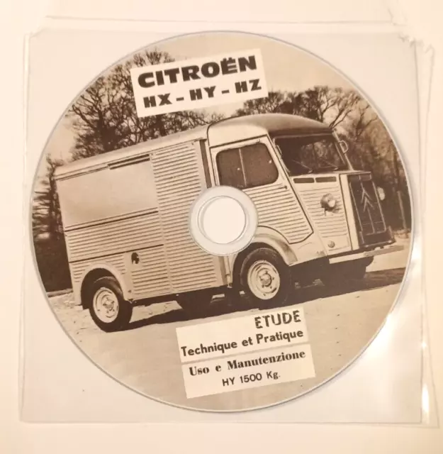 Cd Manuale Officina Riparazione Citroen Hy-Hx-Hz +Uso E Manutenzione Furgone Hy