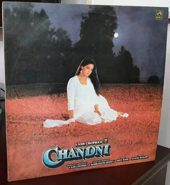 CHANDNI 1989 Gatefold 1st Pressing Shiv Hari Bollywood Indian OST LP Vinyl