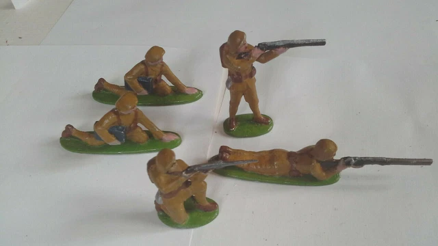 Lot De 45 Figurines Soldats Quiralu En Aluminium – Anciennes – À Repeindre – Occasion