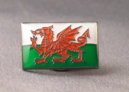 Welsh Flag - Flag Of Wales Enamel Pin Badge - New