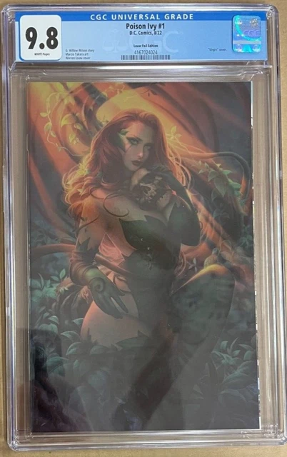 Poison Ivy #1 1:100 Foil Variant Cgc Graded 9.8 Dc Comics 2022