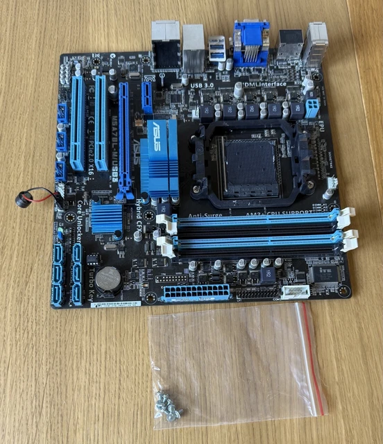 Custom I/O Shield Plate For ASUS M5A78L-M/USB3 & P8H61-M PRO Motherboards