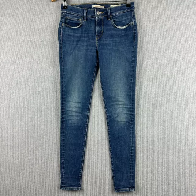 Levi's 710 Super Skinny Denim Jeans Women's Size 27 (W27xL30) Blue Mid Rise