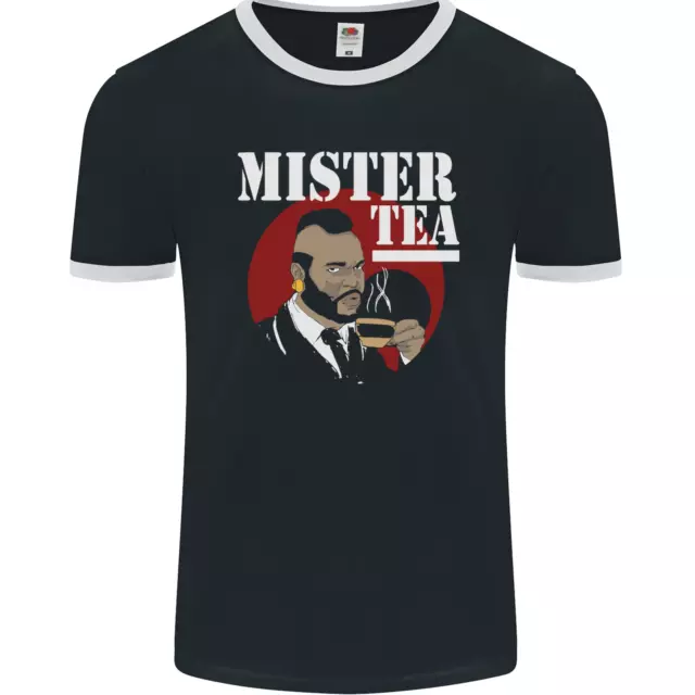 Mister Tea Funny A-Team Parody Mens Ringer T-Shirt FotL