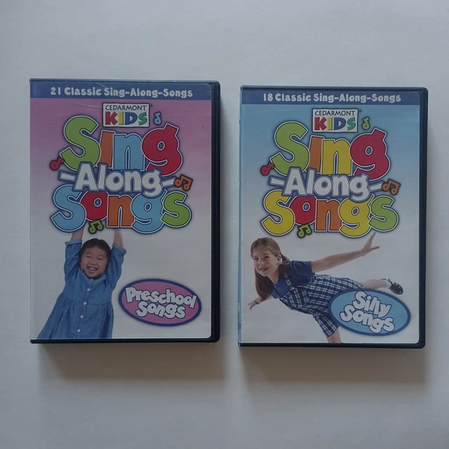 Cedarmont kids sing along songs lot of 2 dvds preschool songs silly 