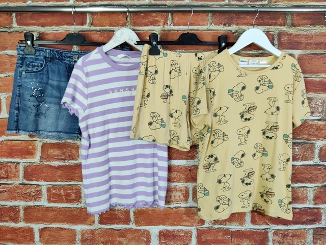 Girls Bundle Age 11-12 Years Next M&S Zara Shorts Top T-Shirt Snoopy Kids 152Cm