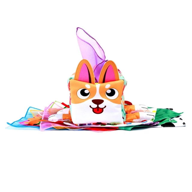 Baby Tissue Box Sensory Toy Learning Educational Toys for Boys and Girls