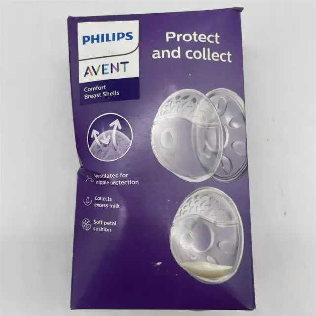 Philips Avent 2er-Set Isis Comfort Shells, perforiert und Milk Collection