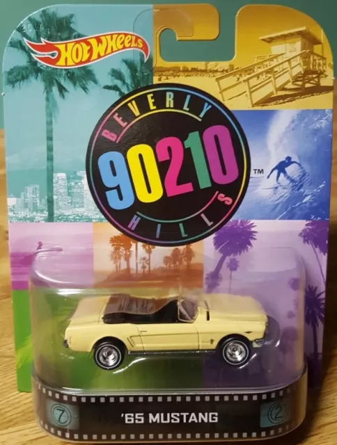 Hot Wheels Retro Entertainment ‘65 Mustang Beverly Hills 90210 Real Riders 1:64