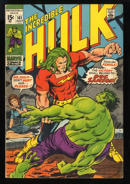 Incredible Hulk #141 VG+ 4.5 1st Appearance Doc Samson!! Marvel 1971