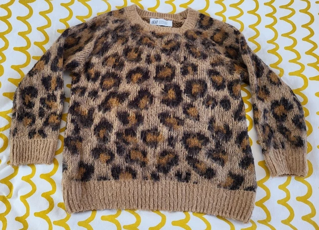 Maglione Cheeter marrone a macchie H&M taglia 2-4 anni combinazione spedizione costruire un pacchetto