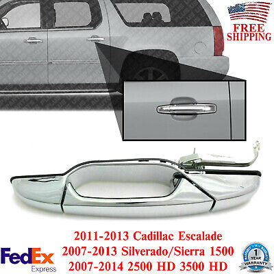 Rear Left Driver Side Chrome Door Handle For 2007-2013 Escalade / Silverado