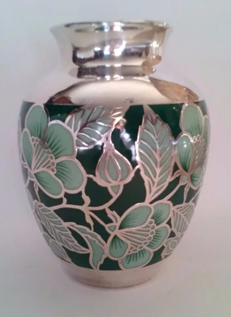 Friedrich Wilhelm Spahr, Vase, Art Deco, Silveroverlay, beschädigt