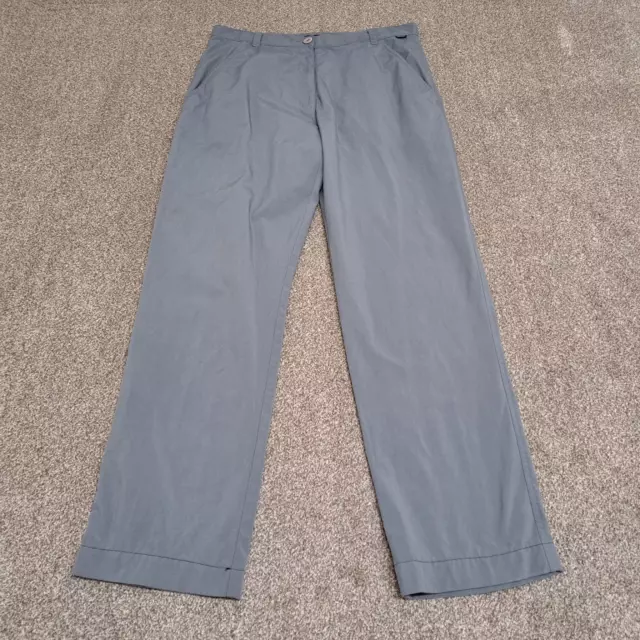 Rohan Fusion Trousers Grey Womens UK 12 Straight Leg