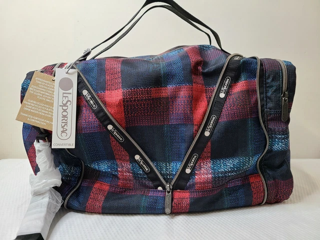 NWT LESPORTSAC COLETTE Messenger Bag Chambray light Blue 135.00