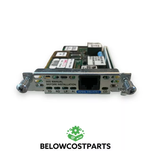 Cisco WIC-1DSU-56K4 1-Port 4-Wire 56Kb/s DSU/CSU WAN Interface Card