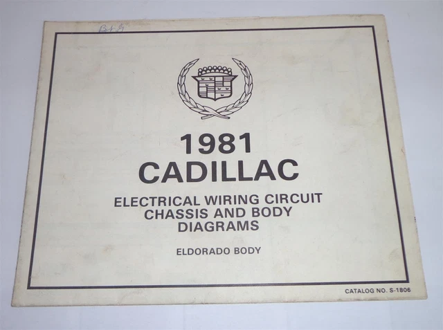 ELEKTRISCHER SCHALTPLAN / Electrical Wiring Diagram Cadillac Eldorado
