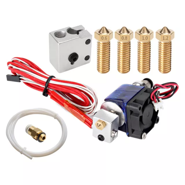 12V 40W E3D 3D Printer V6 Hotend J-head Remote Extruder Hot End Kit + Nozzle