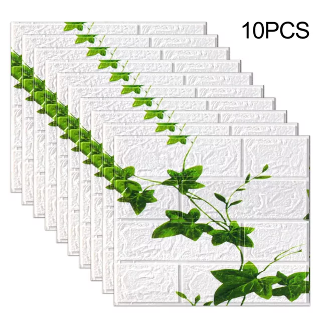 DIY Peel-and-Stick 3D Soft Foam Brick Panels - 10 PCS Wall Sticker Set