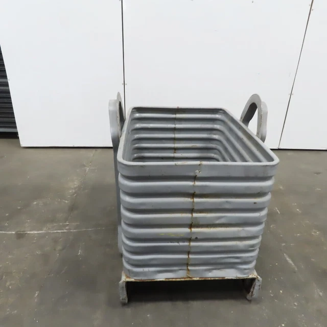 Industrial Stackable Corrugated Steel Container Tub/Bin 36"L x 25"W x 24"H
