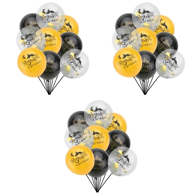 45 piezas EID globos de látex muselín accesorios de diseño globos de látex