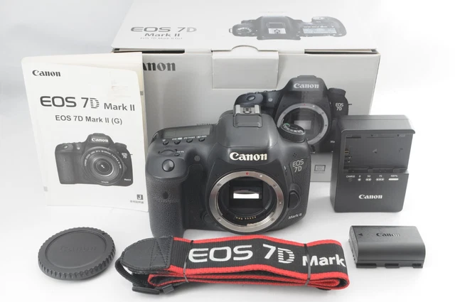 【Near Mint w/Box】 Canon EOS 7D Mark II 20.2MP Digital SLR Camera Black Body #544