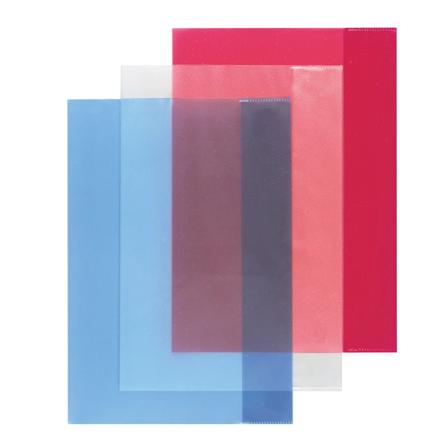 Herlitz Hefthüllen A4 farbig transparent 3er Set (2020) | 10418366 | herlitz