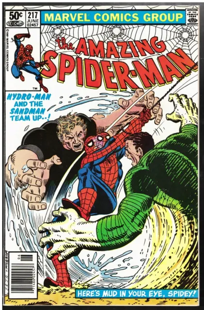 Amazing Spider-Man #217 1981 9.4/Nm Newsstand Sandman/1St App Mud-Thing! Cgc It!