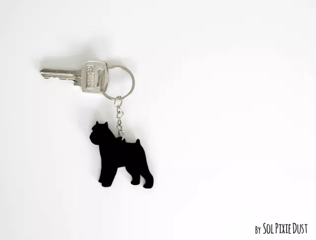 Brussels Griffon -  Keychain Silhouette