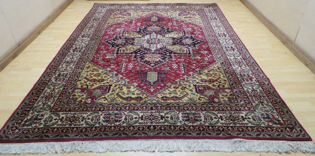 Large PERSAIN design CARPET RUG Hand Made oriental Living Room 11ft 6" x 8ft 2"