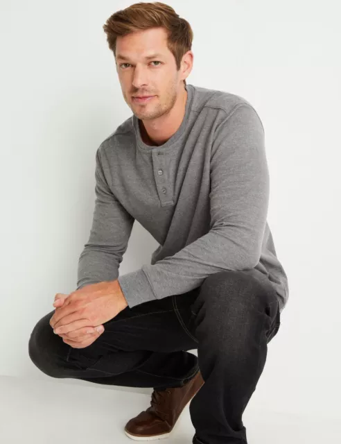 RIVERS - Mens -  Long Sleeve Henley Tee