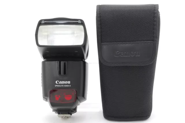 [ MINT w/Case] Canon Speedlite 430EX II Shoe Mount Flash From Japan