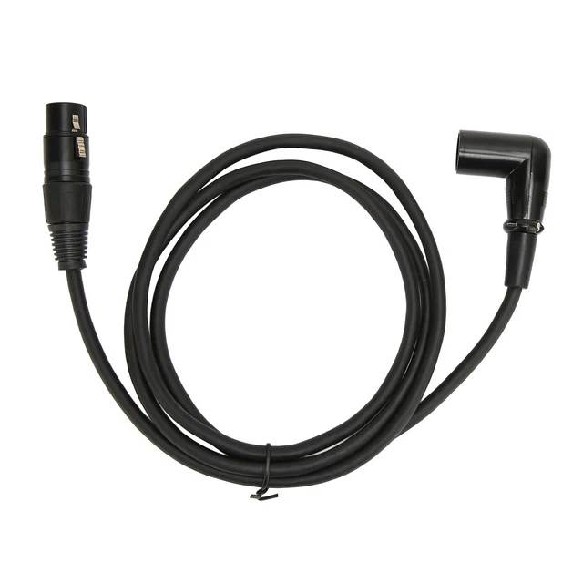 XLR Sound Cable Right Angle Male To Female Silver Plated 3 Pin XLR Mic Cord GDS
